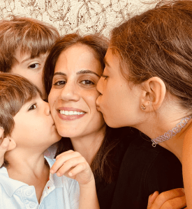 Mother and breast cancer survivor